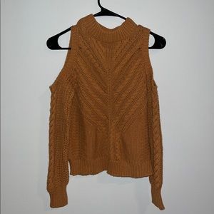 aeropostale , burnt orange color , cut out shoulders style